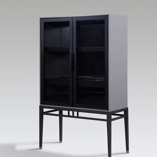 Hotel Glass Wine Cabinet