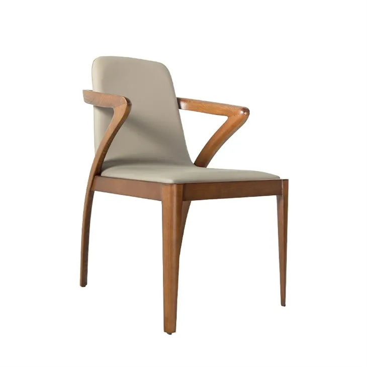 Modern Walnut Wood Dining Chair